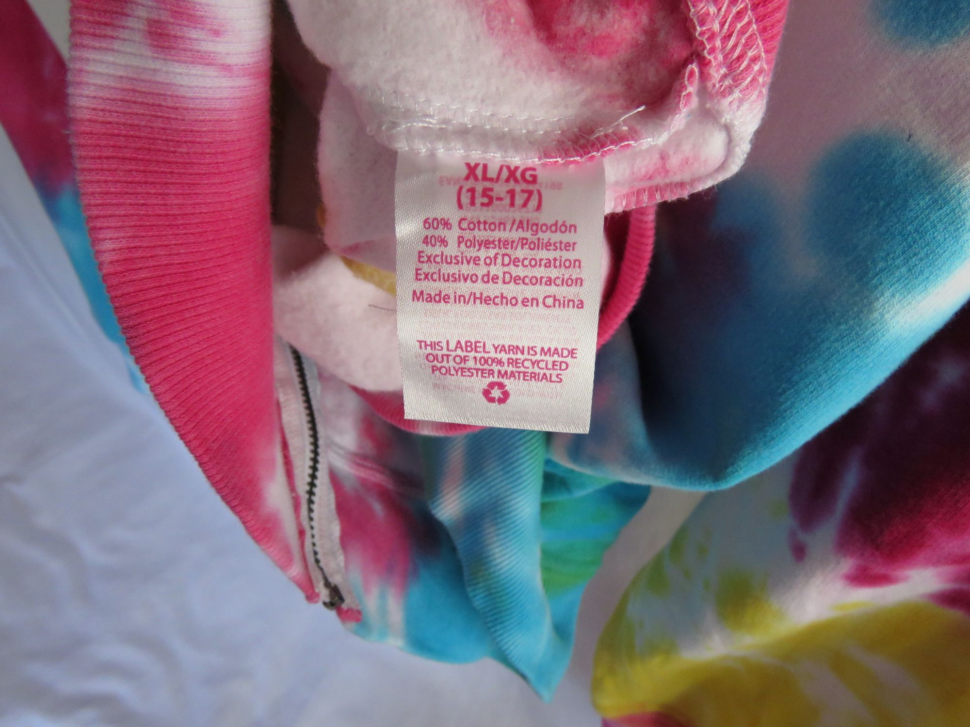 No Boundaries Juniors Tie Dye Jacket