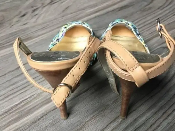 Audrey Brooke ‎ ankle strap heeled sandals