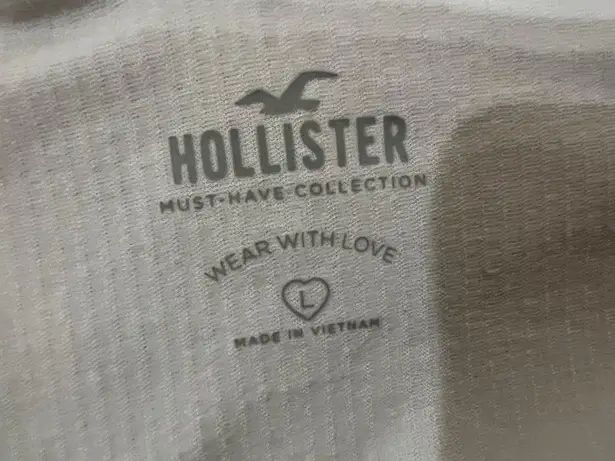 Hollister White Ribbed Tank top