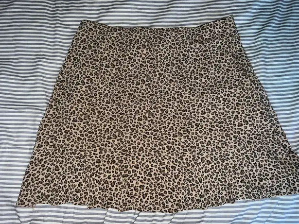 Abercrombie & Fitch Leopard Print Wrap Skirt