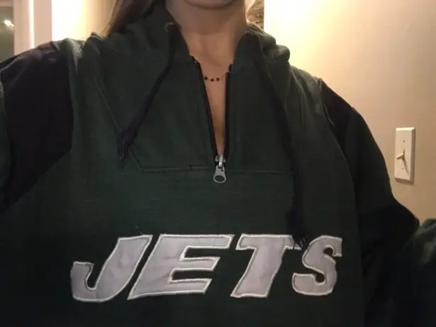 NFL Jets Quarter Zip Hoodie