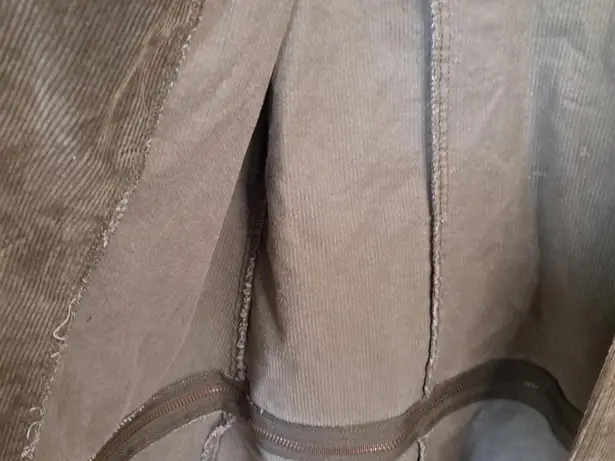 Simply Noelle ‎ Corduroy Jacket with Hook and Loop Closure and a Zip Off Bottom