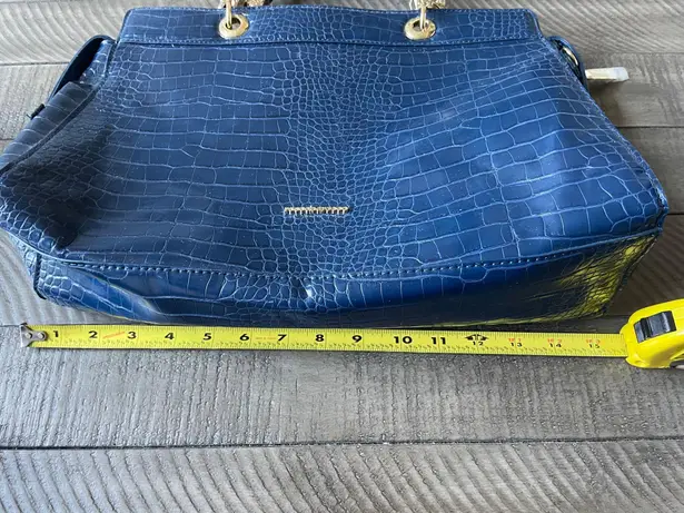 RoccoBarroco Blue Embossed Women's Bag - Excellent Condition-No stains or wear