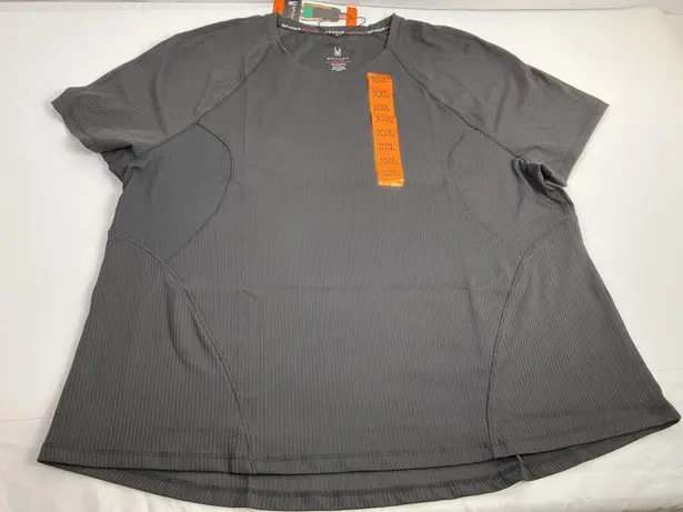 Spyder Active XXL Womens Top Black UPF 50+ Performance Stretch Short Sleeve