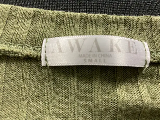 Awake Ribbed Blouse With Back Cutout Small