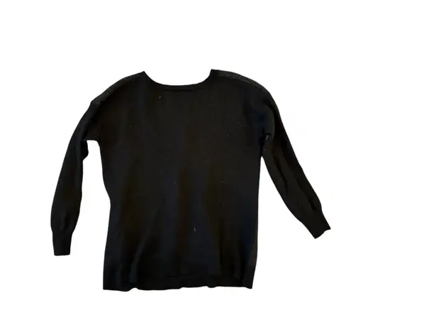 Christopher Fischer 100% wool wolf face intarsia pullover sweater Black Size M