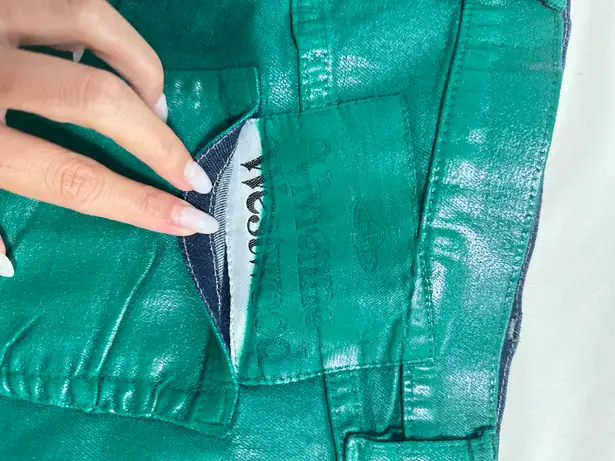 Vivienne Westwood Metallic Green Punky Mini Skirt/26