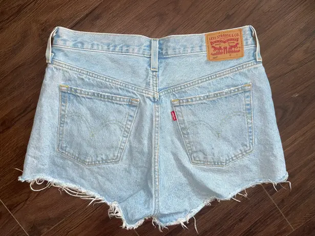 Levi's 501 High-Rise Denim Cut Off Shorts