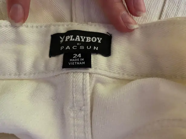 PacSun White Playboy Jeans