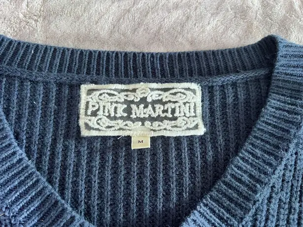 Pink Martini Navy blue sweater 