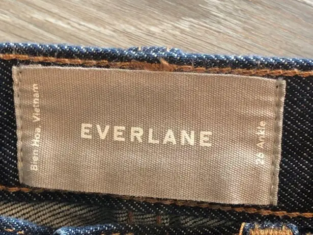 Everlane  Dark Wash Denim High Rise Skinny Ankle Size 26