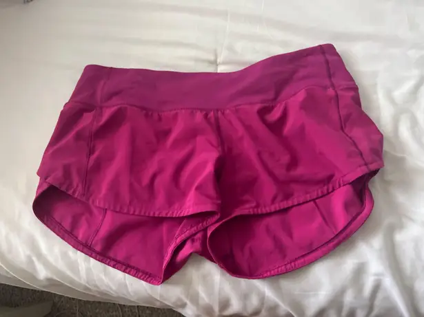 Lululemon Pink Speed Up Short 2.5”