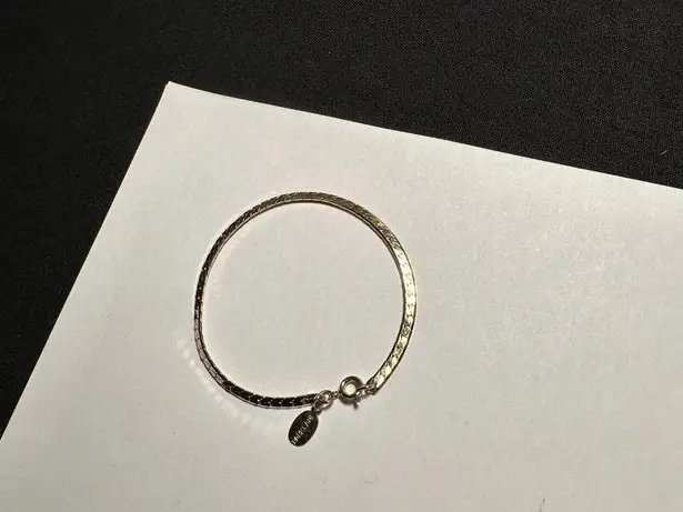 Park Lane Women’s Dainty Signed Gold Tone Chain Bracelet 6 7/8 Inch