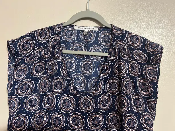 Collective Concepts Navy/Light Pink Soft Top