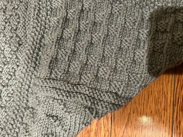 Vintage Olive green large Mix pattern textured hand