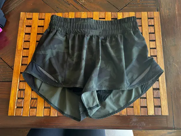 Lululemon Green Camo Shorts