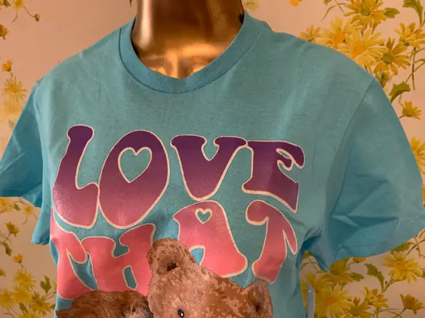 Relaxed Tee Size S Boyfriend T Shirt Blue