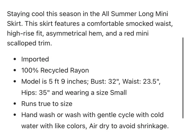 Lost + Wander All Summer Long Mini Skirt