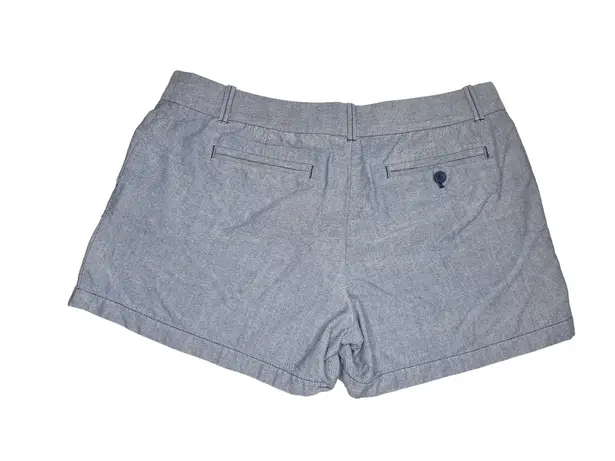 J.Crew  Chambray Chino Flat Front Shorts Size 14
