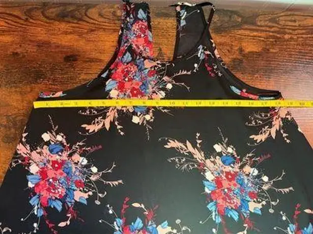 Lily White Black & Floral Tank Top