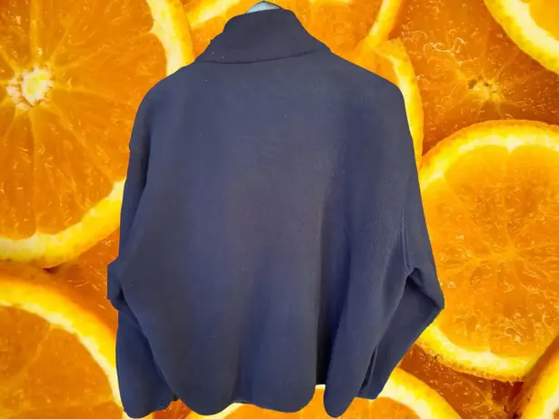 L.L. Bean Dark Blue Fleece Full Zip Size L