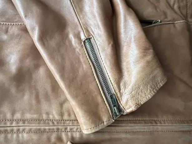 Marvin Richards | women’s leather & rabbit fur jacket. Size: XL