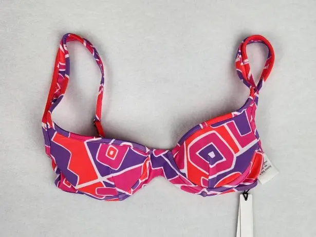 Rumored Womens Havana Bikini Swim Top Size XS Pink Red Purple