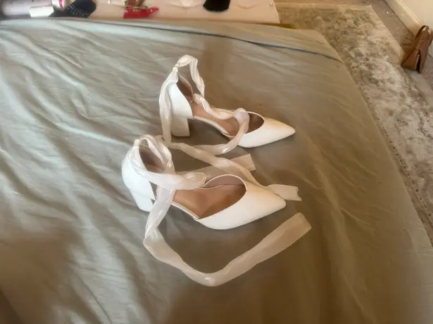 SheIn White Heels