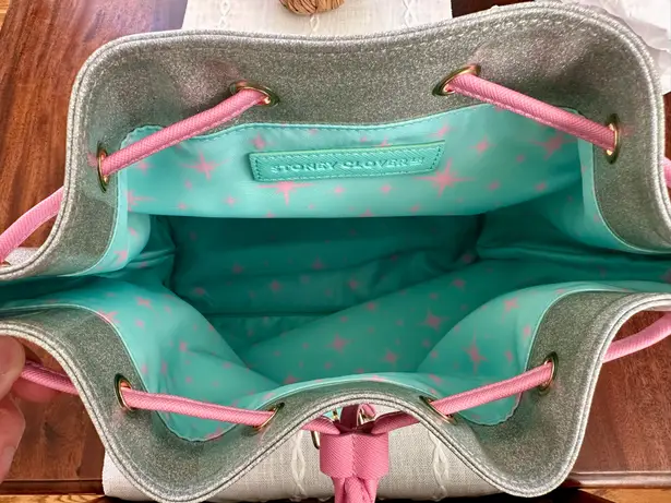 Stoney Clover Lane Flap Backpack Diner Collection Shimmer Cherry on Top NWT HTF