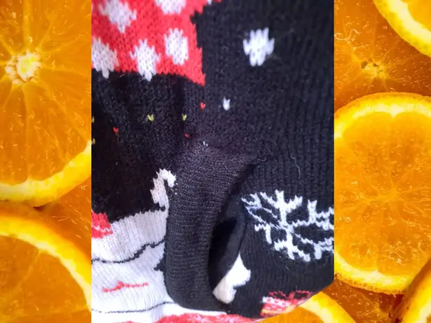 Christmas Vest With Snowman, Penguin, Reindeer, Santa and Others Size Large Black