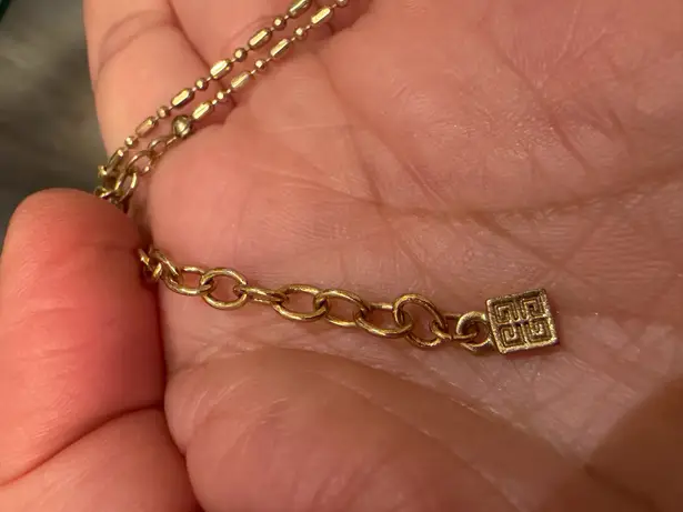 Givenchy beaded gold tone necklace