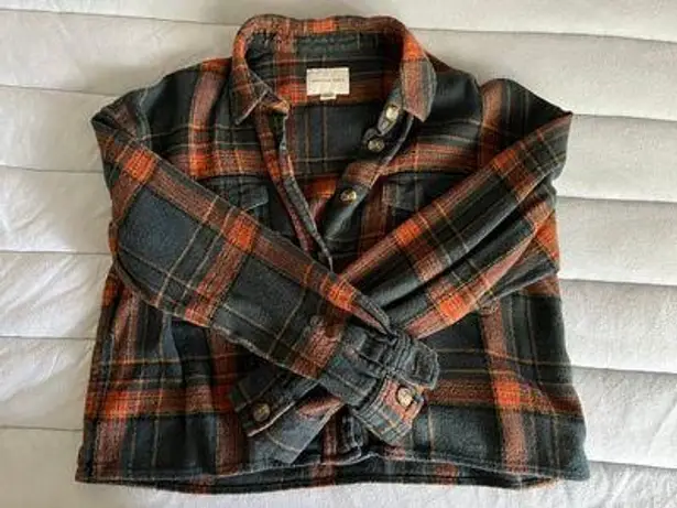 American Eagle Outfitters Cropped Flannel