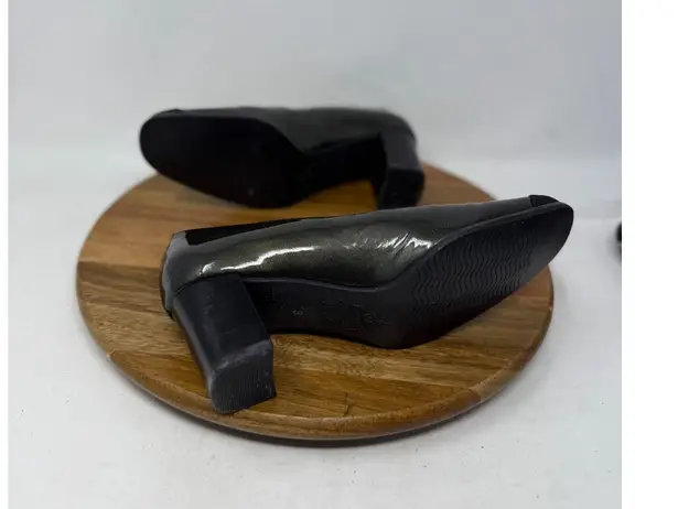 Peter Kaiser Pumps Womens Colorblock Black Patent Leather Block Heel Size 5.5 3