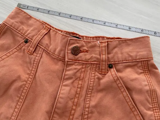 BDG Urban Outfitters High Rise Cargo Shorts Ombre Orange