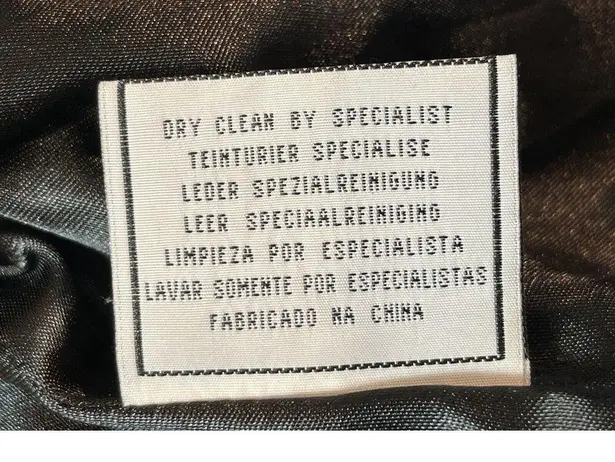 Women’s Sonnora Black Short Motorcycle Zip Genuine Leather Jacket XL