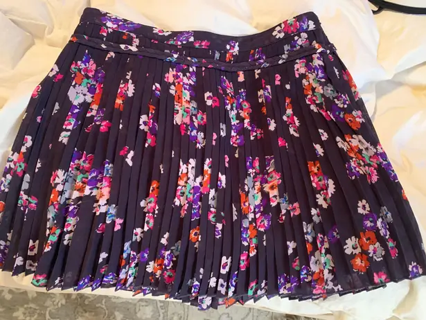 American Eagle Pleated Floral Skirt