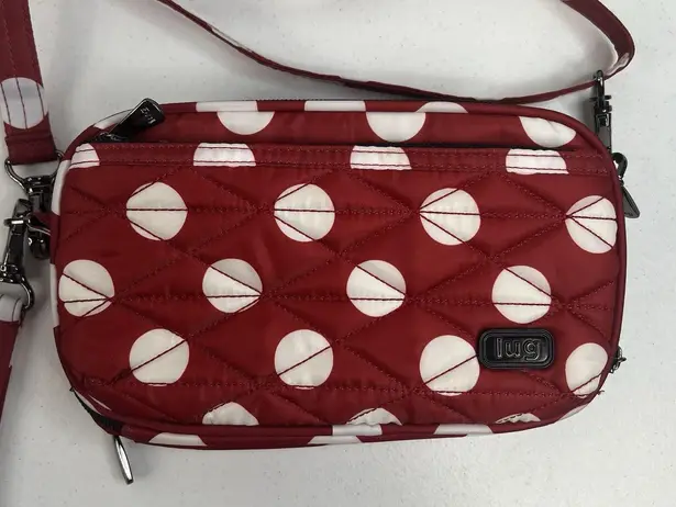Lug Coupe XL Convertible Crossbody Fanny Pack Belt Hip Bag Minnie Red White Dot