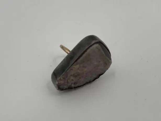 MELISSA JOY MANNING Ring Druzy Light Purple Silver & Gold One of a Kind Rare