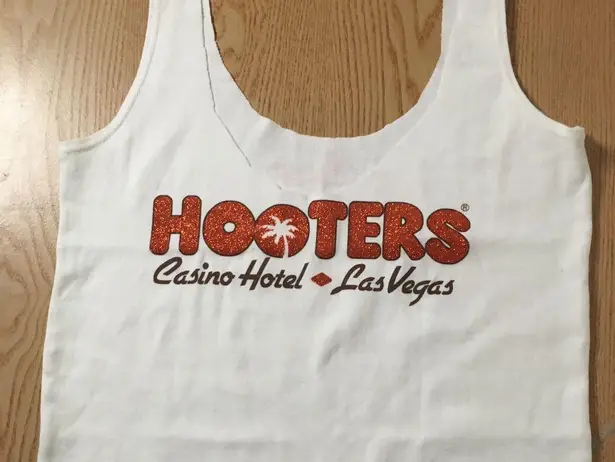 Hooters B75  Girl Worn Rare Uniform Tank from Las Vegas Sparkly Size Medium - Image 2