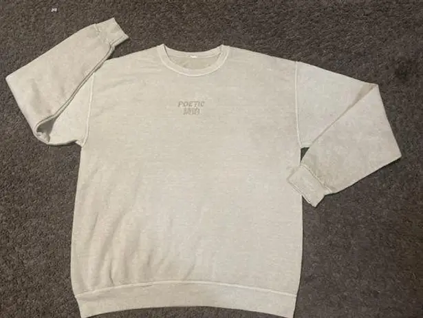 Urban Outfitters Poetic Tonal Overdye Sweatshirt Size Large 