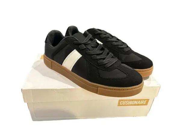 Cushionare Cushionaire Bailey Black/White Sneakers Size 8.5 Casual Comfort Foam