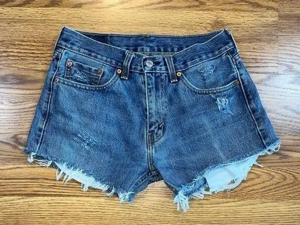 Super Cute Levi’s 505 Cutoff Jean Shorts! Blue Size 30