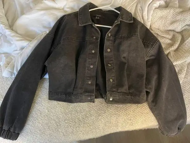 Forever 21 Black Jean Jacket
