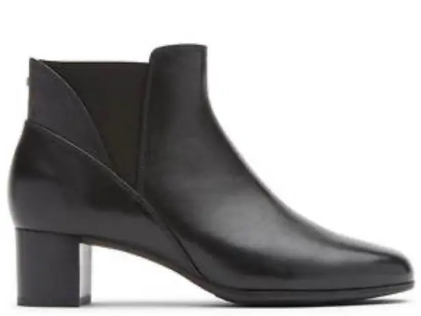 Aravon Rockport Career Dress Chelsea Boots in Black Leather Size 12, New in Box