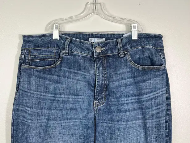 Riders By Lee Mid-Rise Straight Leg Medium Wash Jeans Stretch 16 Long 16L Plus