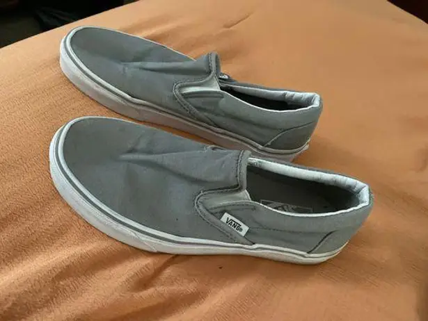 Vans Gray Slip-ons