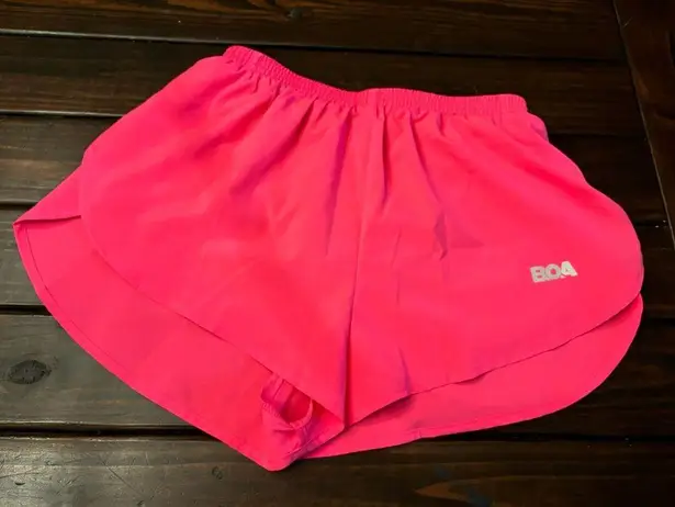 BOA Running Women's AeroPro 3" Split Shorts Hot Pink Size Small Like New