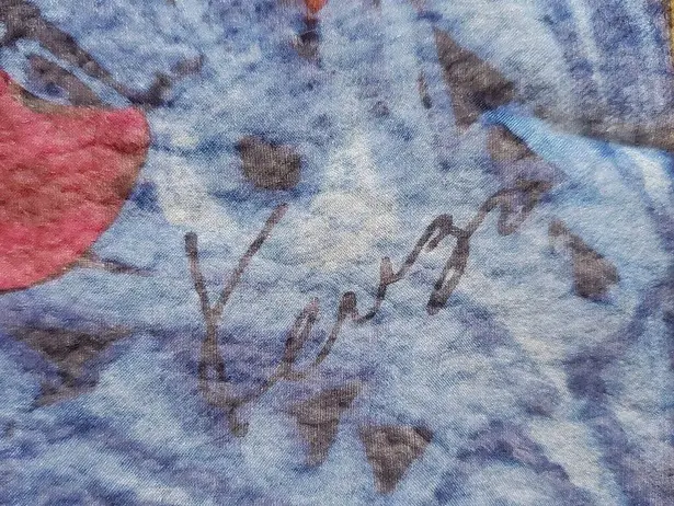 Kenzo Scarf Floral Women's Large Semi Sheer Handkerchief Vintage