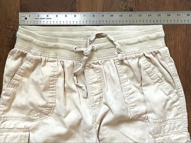 Woman Within  écru cargo pants, size 12W petite