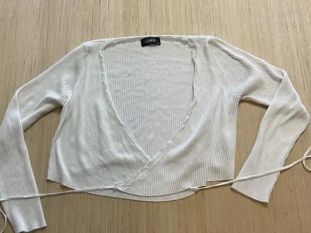 Cider women's clothing 2XL V-NECK Wrap TIE TOP Plus Size Long Sleeve